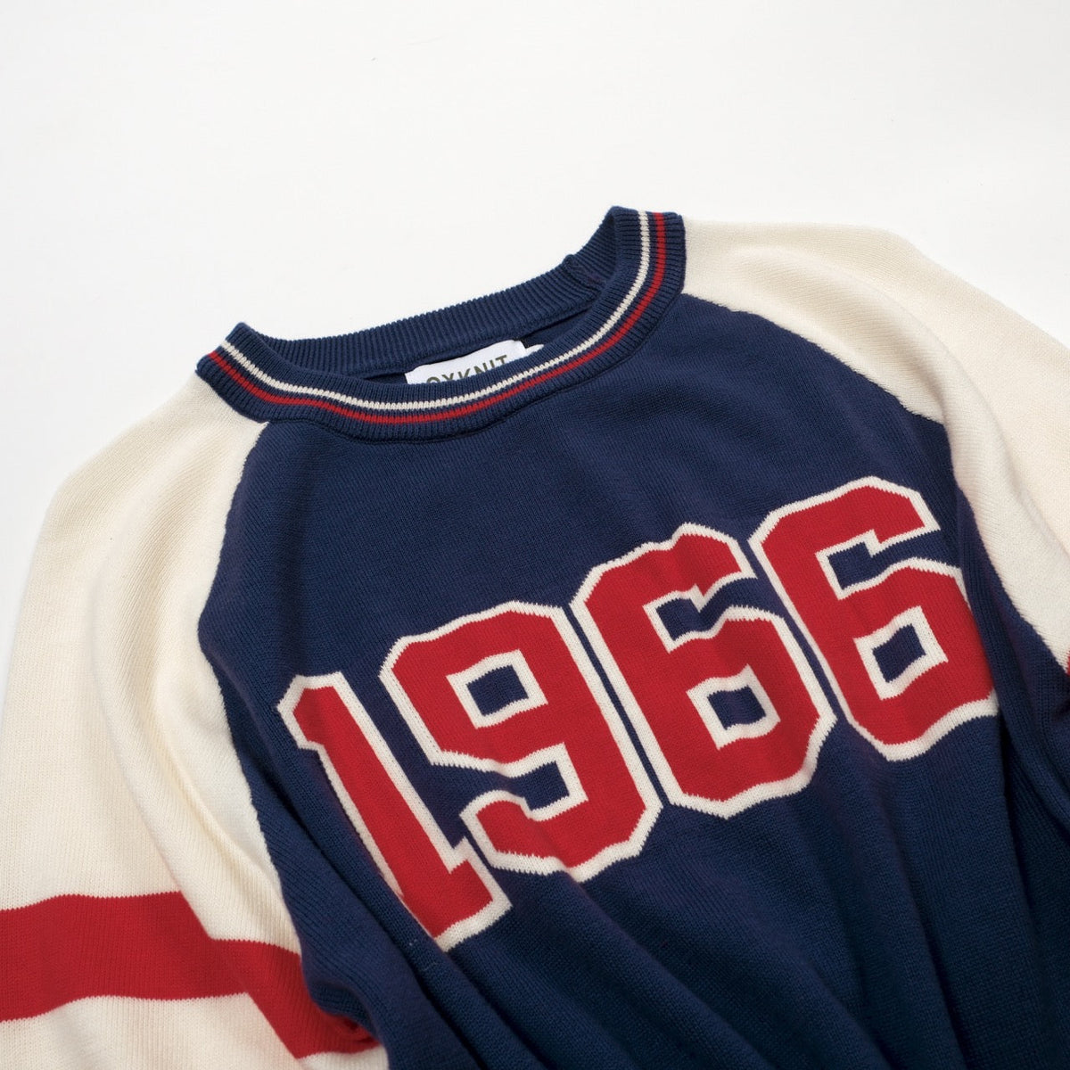 Vintage 1966 T-shirt en tricot bleu foncé pour homme