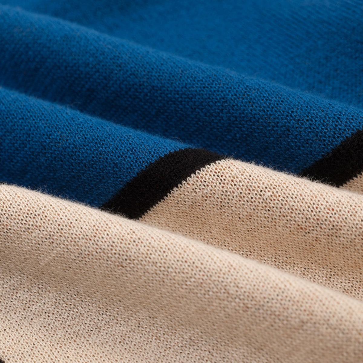 Polo rétro en tricot jacquard géométrique abricot pour homme