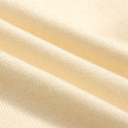 Cardigan vintage à rayures abricot et blanc pour homme, orné de broderies d'oiseaux