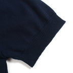 Cardigan Vintage Bleu Foncé pour Homme avec Broderie Planète
