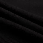 Cardigan noir rétro pour homme en tricot avec broderie d'oiseau et de fleur