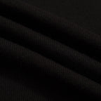 Polo noir à rayures pour homme avec broderie cœur rétro