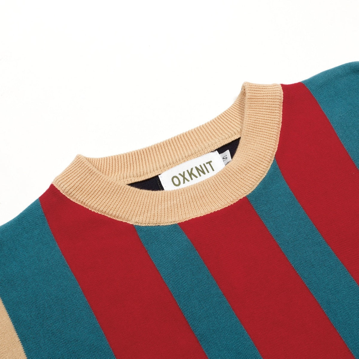 Vintage Multicolor Striped Knit Polo for Men with Embroidered Bee