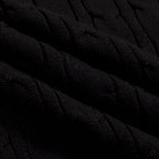 Vintage Noir en Maille pour Homme avec Cœur Brodé
