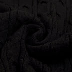 Vintage Noir en Maille pour Homme avec Cœur Brodé
