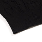 Vintage Noir en Maille pour Homme avec Cœur Brodé