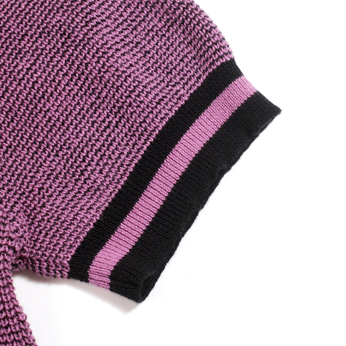 Pull en maille jacquard à motifs rétro violets pour homme