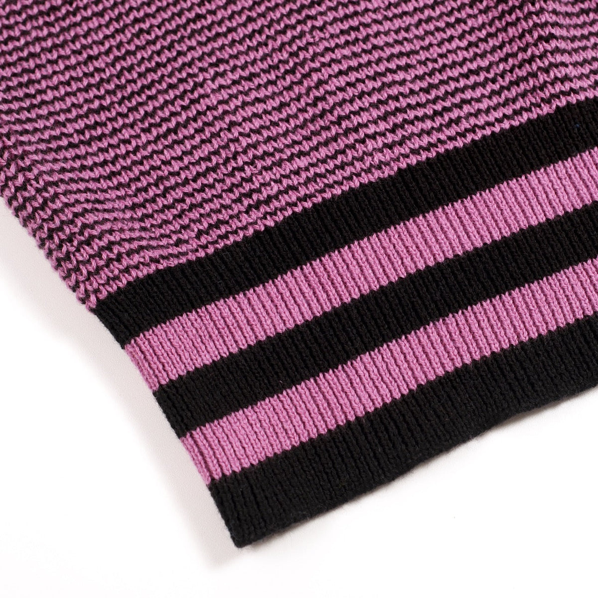 Pull en maille jacquard à motifs rétro violets pour homme