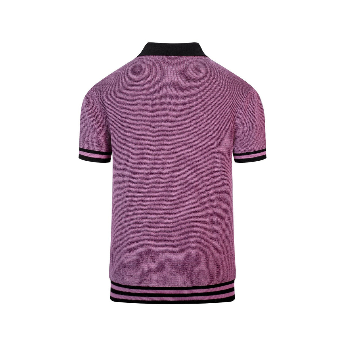Pull en maille jacquard à motifs rétro violets pour homme