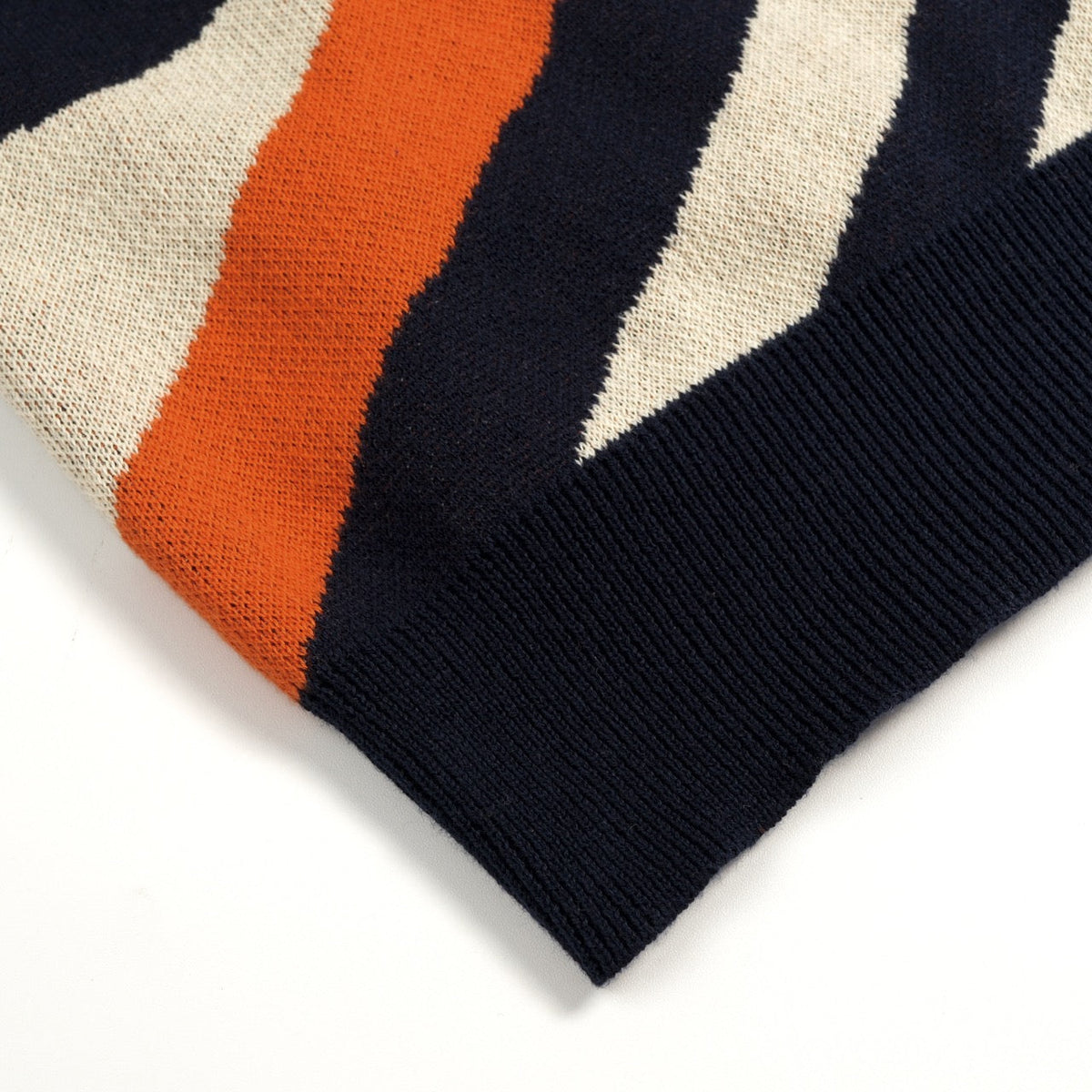 Cardigan rétro multicolore en maille jacquard pour homme des années 60