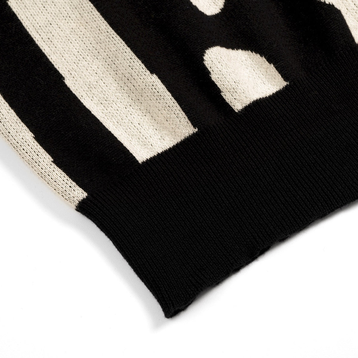 Classique Polo en Maille Jacquard Rétro pour Homme - Design Artistique Noir