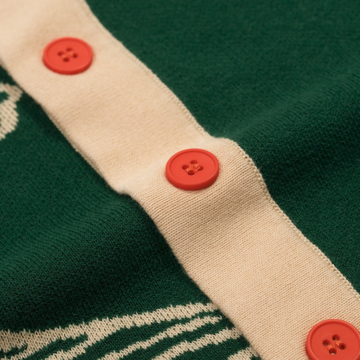 Cardigan en jacquard vert rétro de luxe pour homme avec motif de tigre