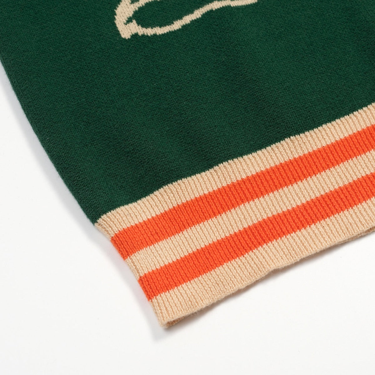 Cardigan en jacquard vert rétro de luxe pour homme avec motif de tigre