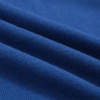 Pull Vintage Bleu pour Homme à Col en V, Tricoté avec Broderie Animale