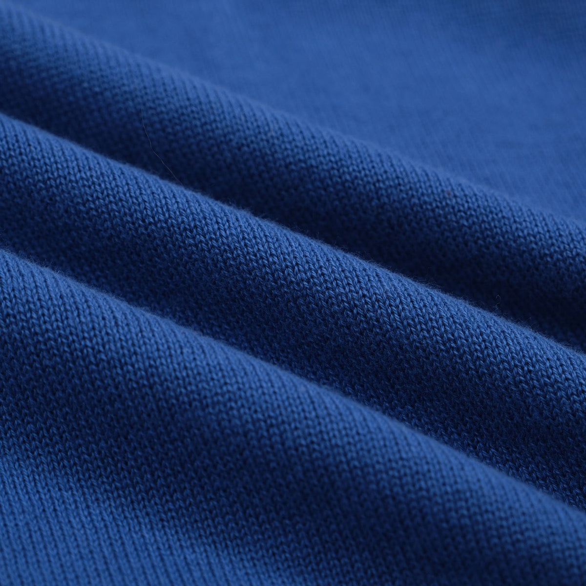 Pull Vintage Bleu pour Homme à Col en V, Tricoté avec Broderie Animale