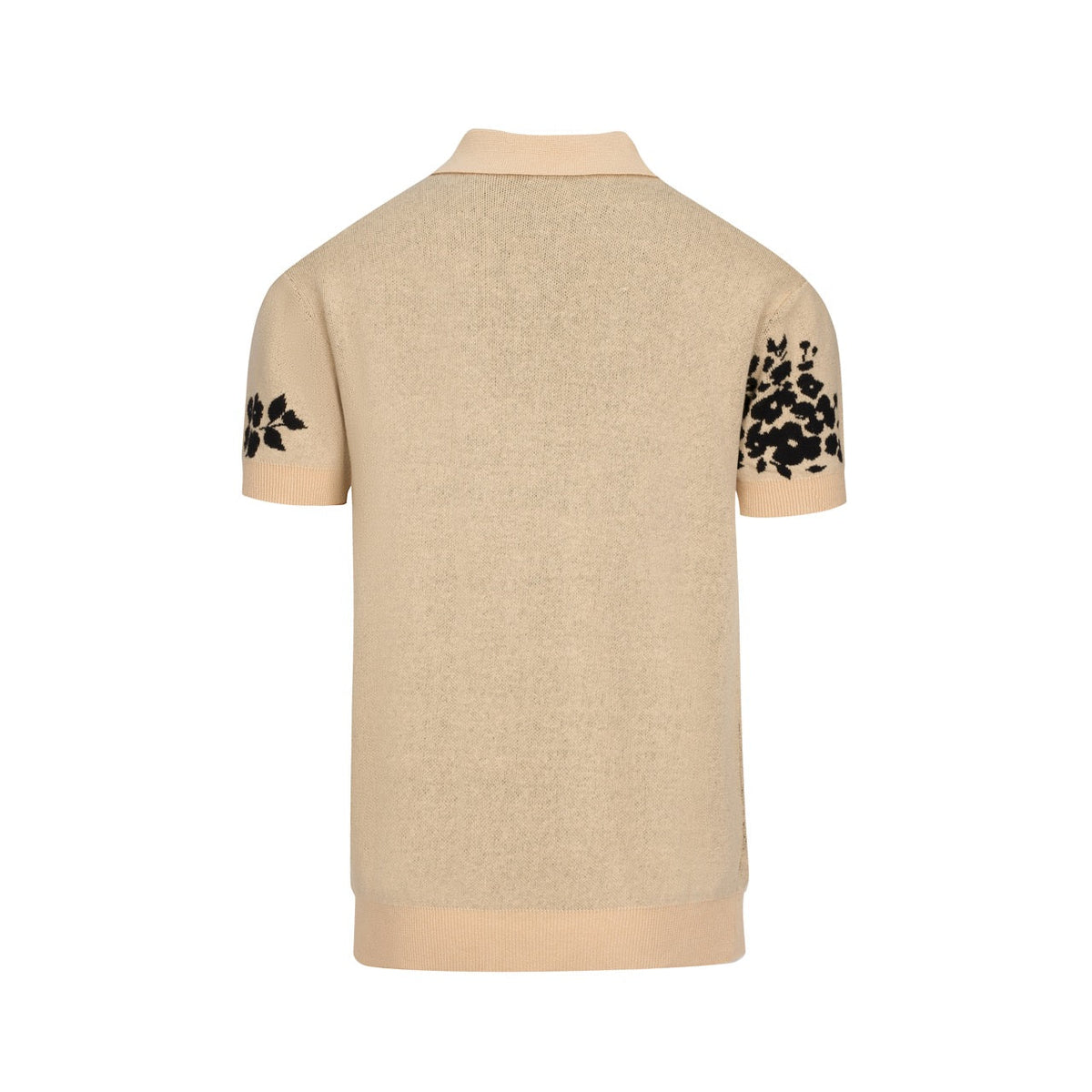 Pull rétro kaki pour homme avec motif d'oiseau et de plante