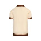 Pull en maille jacquard abricot pour homme avec motif de teckel amusant