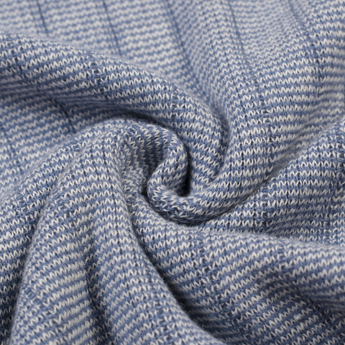Polo tricoté bleu pour homme au style sportif des années 70