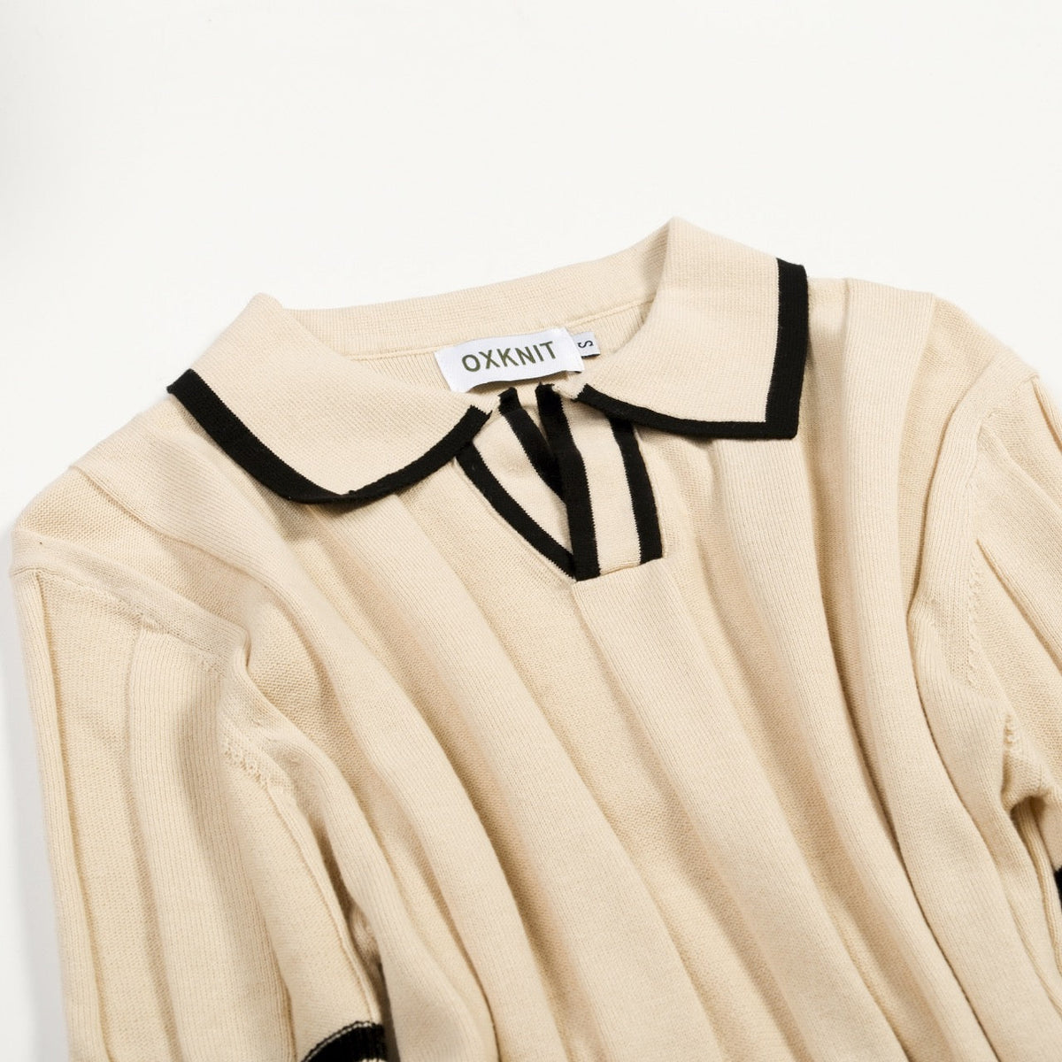 Polo décontracté pour homme style années 70 en abricot - Old Money