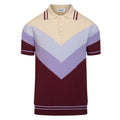 Polo décontracté pour homme à motifs colorés inspirés des années 70