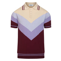 Polo décontracté pour homme à motifs colorés inspirés des années 70