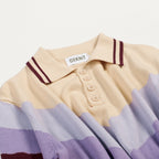 Polo décontracté pour homme à motifs colorés inspirés des années 70