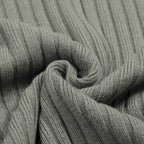 Pull en maille verte minimaliste style années 70 pour homme