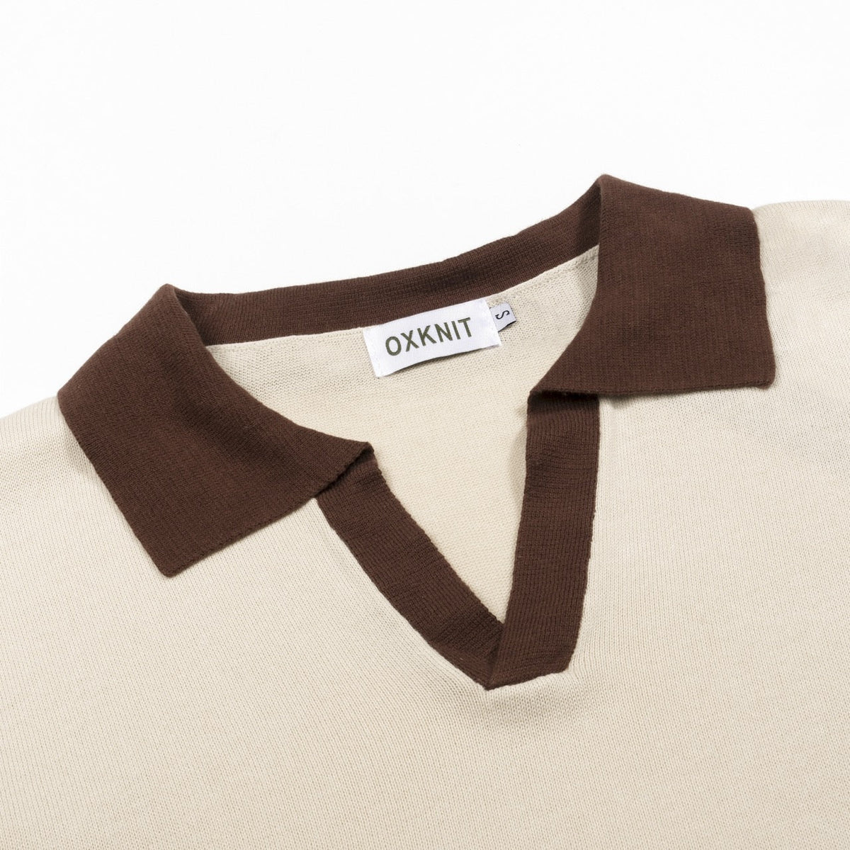 Pull d'été pour homme en tricot abricot, style Old Money des années 70