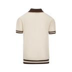 Pull d'été pour homme en tricot abricot, style Old Money des années 70