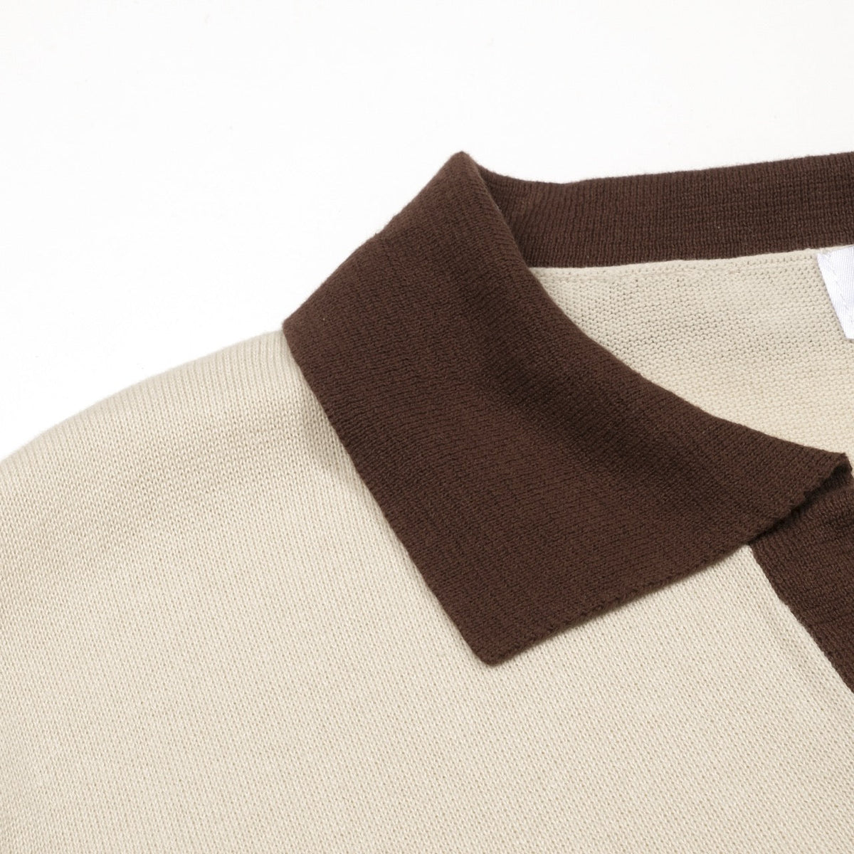 Pull d'été pour homme en tricot abricot, style Old Money des années 70