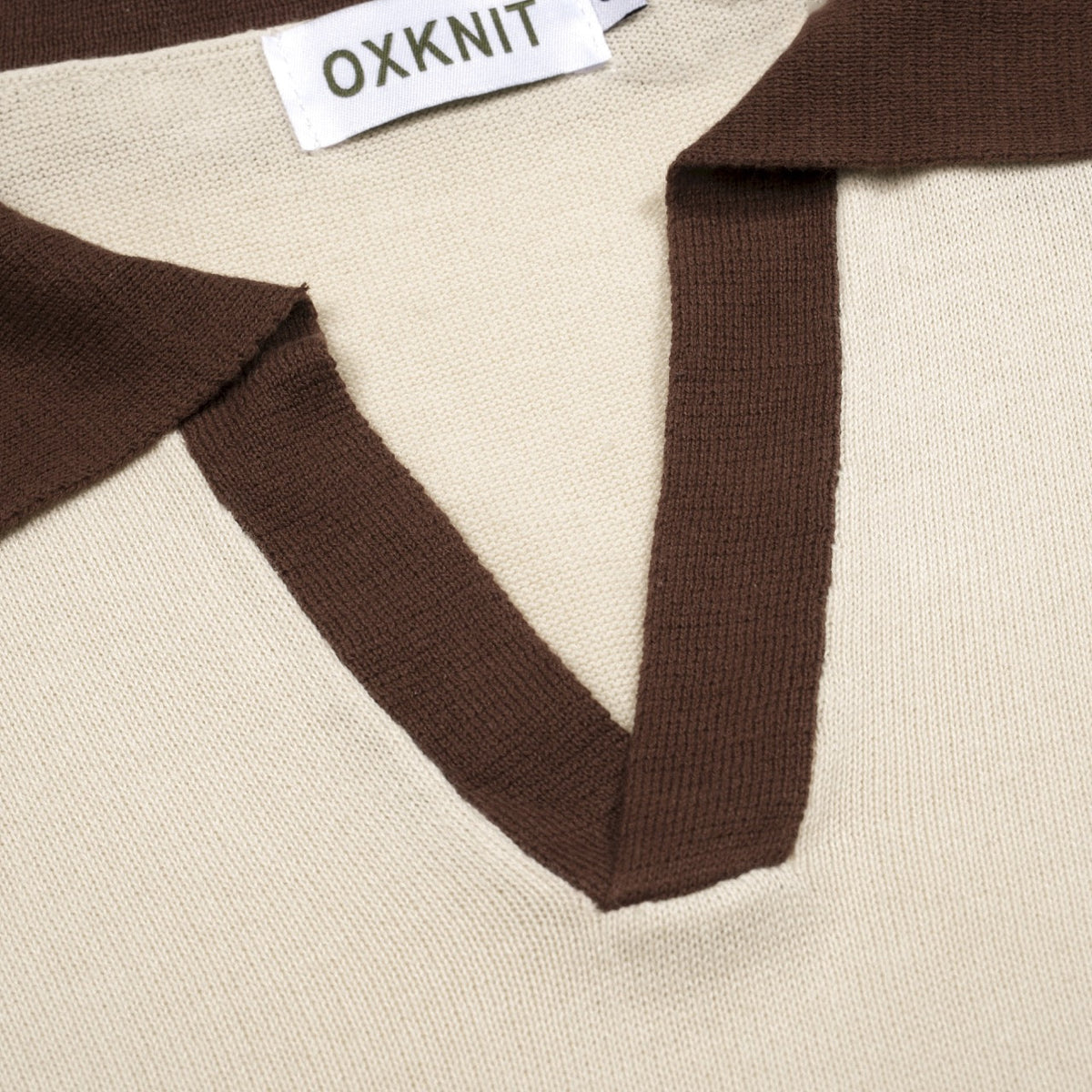 Pull d'été pour homme en tricot abricot, style Old Money des années 70