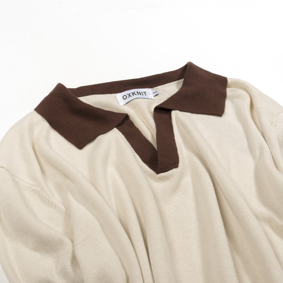 Pull d'été pour homme en tricot abricot, style Old Money des années 70