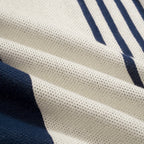 Polo en maille jacquard à motifs irréguliers, style Mod des années 60 pour homme