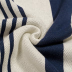 Polo en maille jacquard à motifs irréguliers, style Mod des années 60 pour homme
