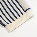 Polo en maille jacquard à motifs irréguliers, style Mod des années 60 pour homme