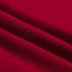 Cardigan en tricot brodé de chauve-souris en dentelle rouge pour femmes - Longueur cropped