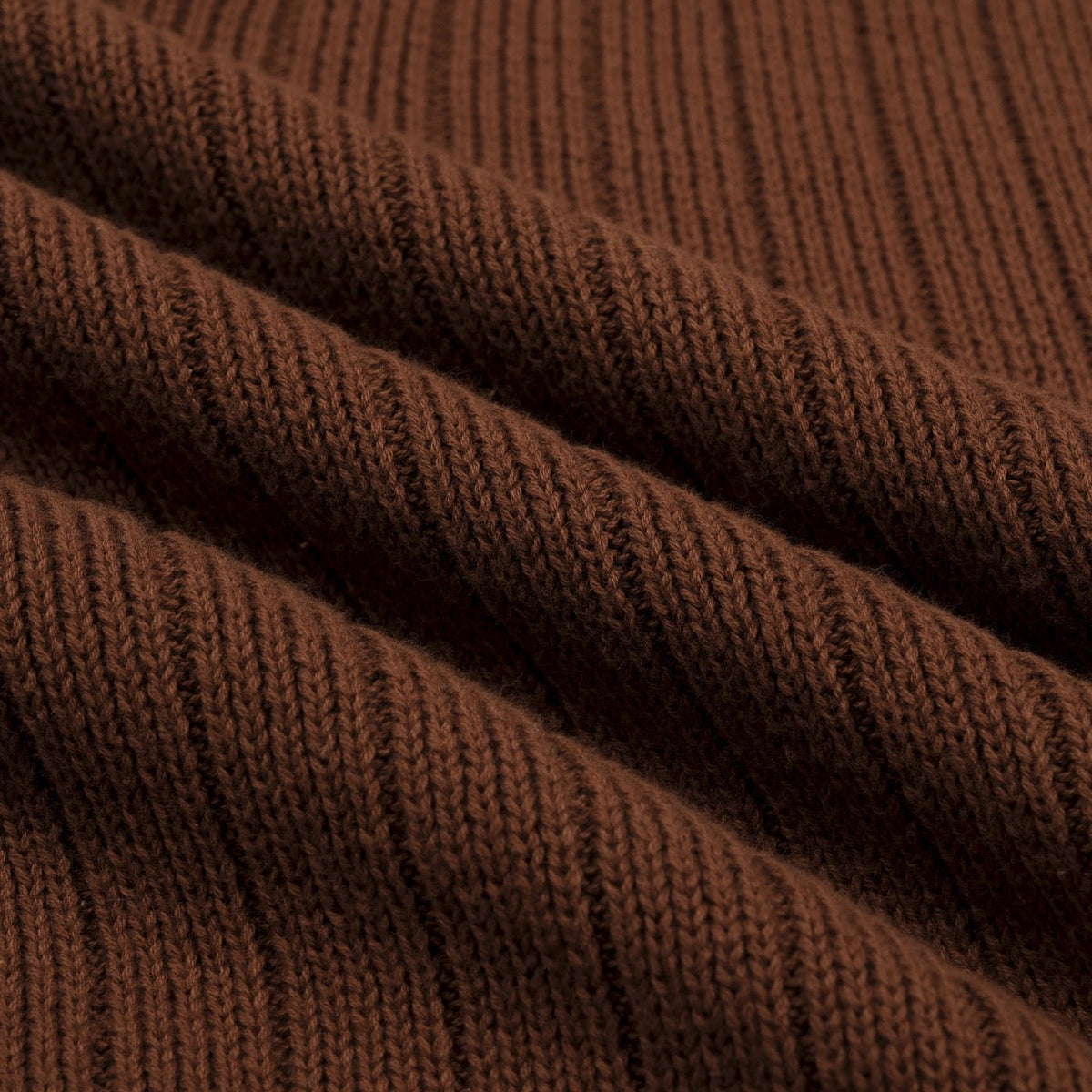 Pull tricoté pour homme des années 70, couleur café foncé, style côtier italien