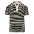 Débardeur en maille à col, style vacances, pour homme, avec motifs ajourés