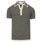 Débardeur en maille à col, style vacances, pour homme, avec motifs ajourés