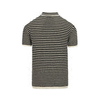 Débardeur en maille à col, style vacances, pour homme, avec motifs ajourés