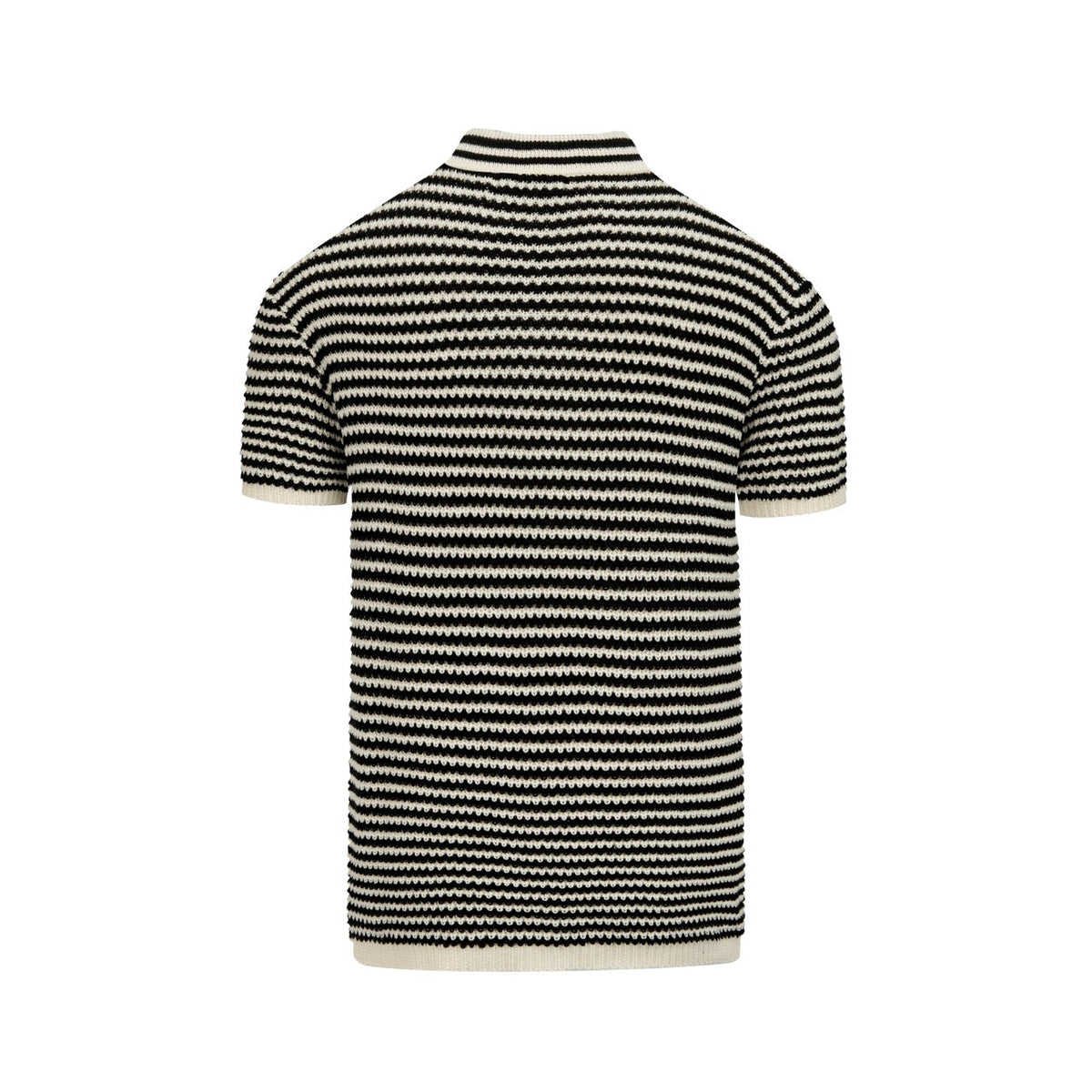 Débardeur en maille à col, style vacances, pour homme, avec motifs ajourés