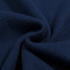 Pull en maille bleu marine pour homme avec motif de cœur brodé