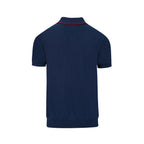 Pull en maille bleu marine pour homme avec motif de cœur brodé