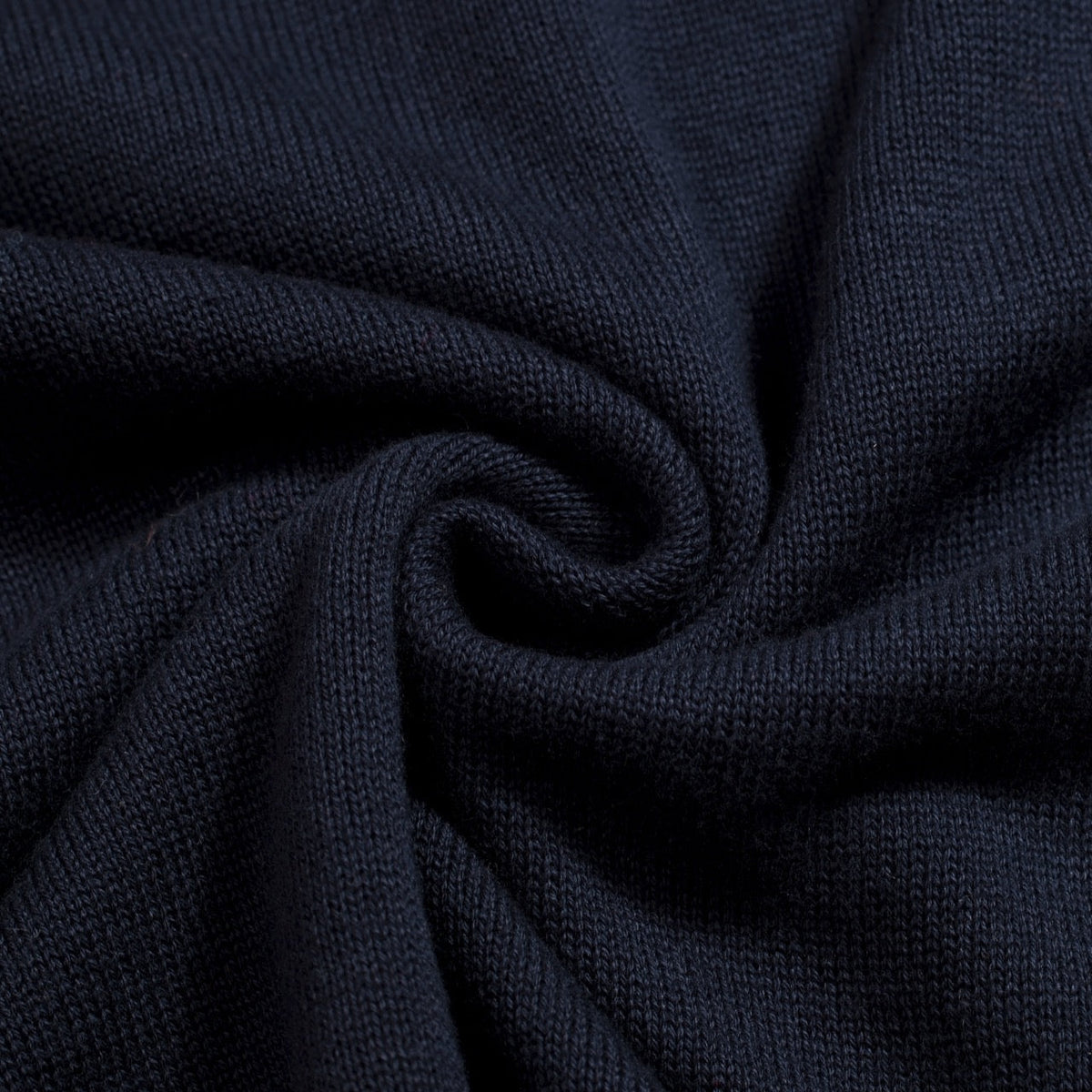 Polo vintage pour homme en maille bleu foncé avec broderie d'insectes