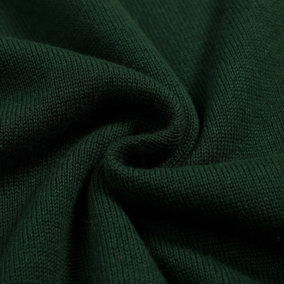 Cardigan vintage en tricot vert foncé pour homme avec broderie de renard et chauve-souris