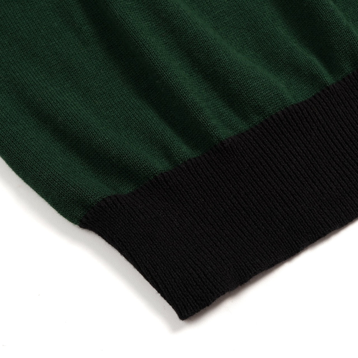 Cardigan vintage en tricot vert foncé pour homme avec broderie de renard et chauve-souris