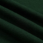 Cardigan vintage en tricot vert foncé pour homme avec broderie de renard et chauve-souris