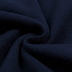Cardigan Vintage Bleu Foncé pour Homme avec Broderie de Hibou