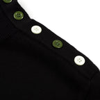Chemise à rayures rétro en jacquard artistique pour homme - Noir classique