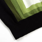 Chemise à rayures rétro en jacquard artistique pour homme - Noir classique